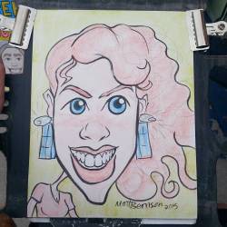 Doing Caricatures at Dairy Delight! #mattbernson