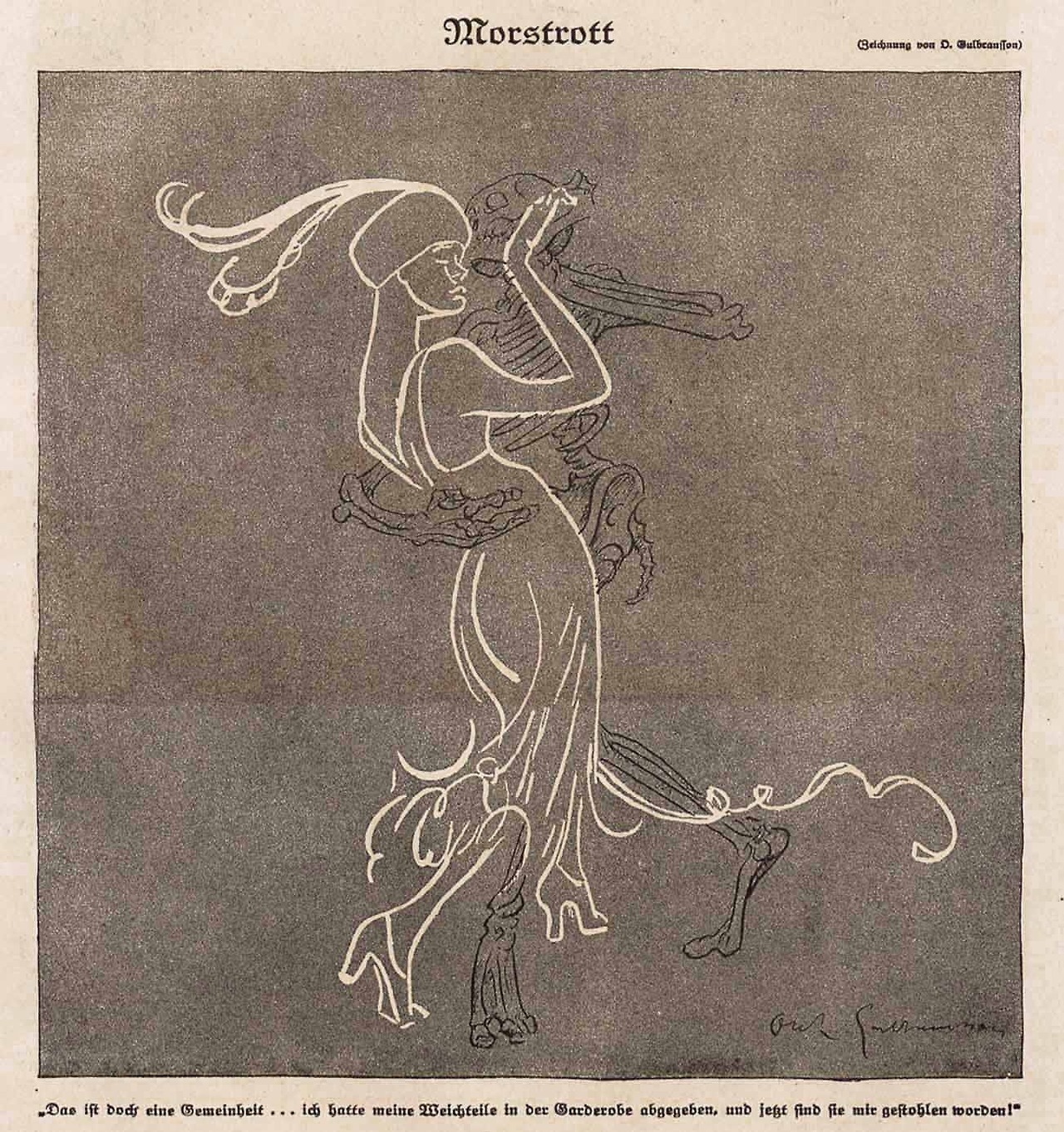 Olaf Gulbransson (1873-1958), ‘Morstrott’, “Simplicissimus”, #48, Feb. 23, 1921
Source