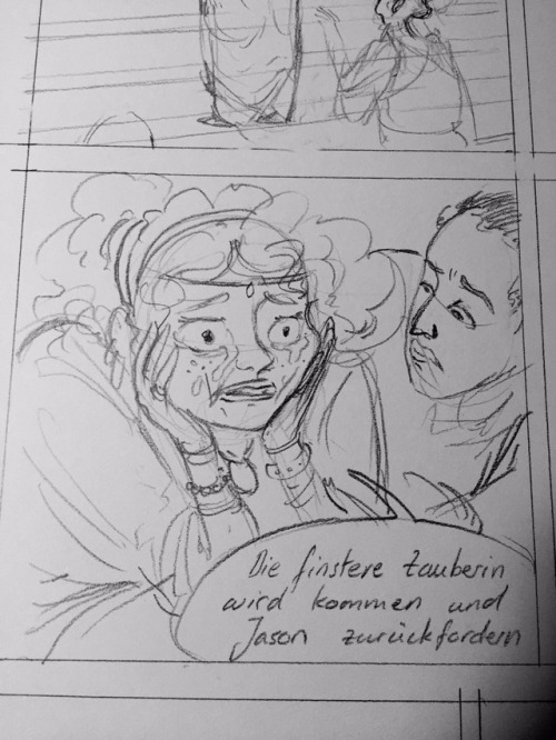 These are page 1 and page 6 from my contribution to Cornercollectives new Comic “Medea&rd