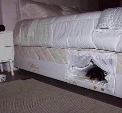 awwww-cute:  This bed has a built-in dog