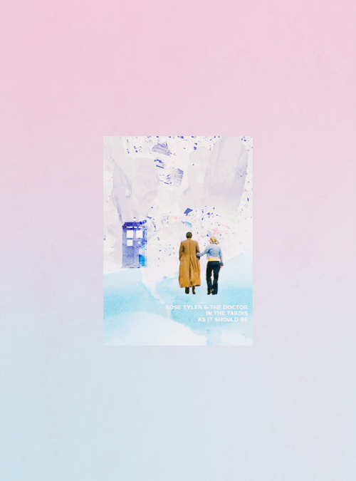 impossiblyamelia:Rose Tyler and The Doctor in the Tardis, as it should be- requested by ihaveabluebo