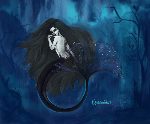 esmeraldii: Mermaid time! /o/ For the #CDChallengeMermaids are dark creatures, they lure you in with