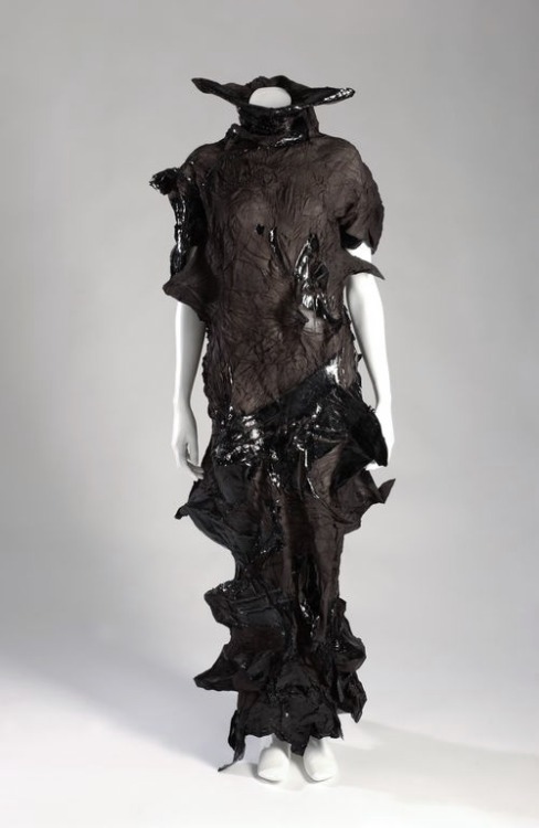 Yoshiki Hishinuma dress made of sheer polyesterpolyurethane from 1999