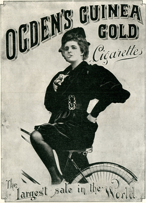 1900 Ogden’s Guinea Gold cigarette ad targeting womenIn the early 20th century this particular brand