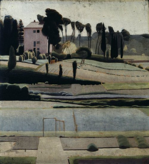 furtho: Winifred Knights‘ A View To The East From The British School At Rome, 1921 (via here)