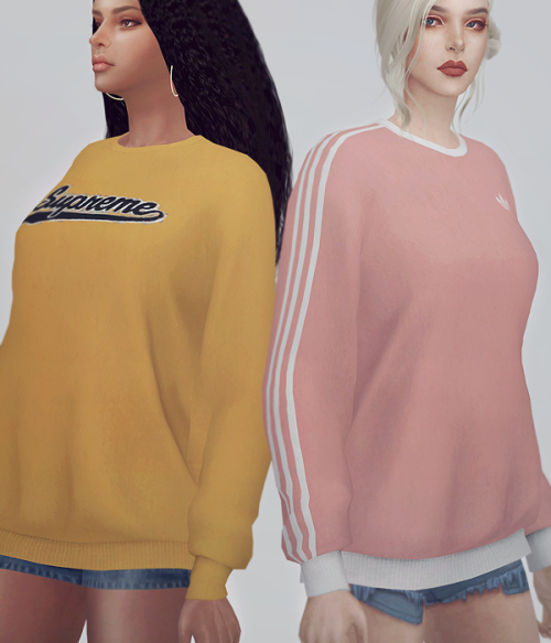 ooobsooo:KK Sweatshirts 03 FM Clothes Top Female (T-E) / Male ver. My mesh / All morphs / All LODs