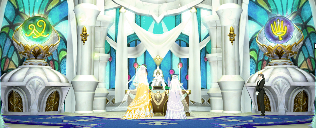 queenladycool:  SURPRISE FFXIV TUMBLR, LADY COOL GOT MARRIED! TO THE LOVELY FRIEND-SPOUSE