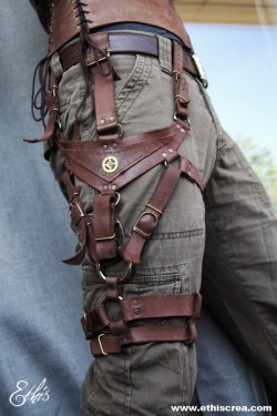 steampunkxlove:  Steampunk leather harness