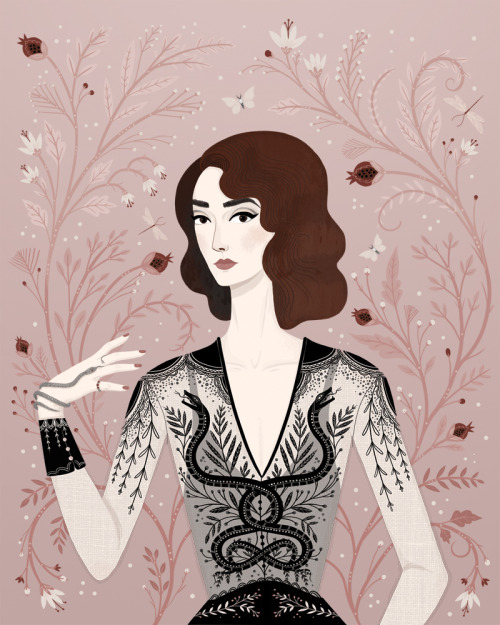 Two new fashion-themed illustrations to celebrate spring time! Digital illustrations © Lisa Perrin 2