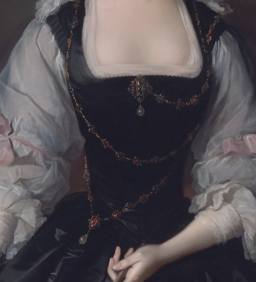 rubenista: Detail of Frances Courtenay, wife of William Courtenay, 1st Viscount Courtenay by Thomas 