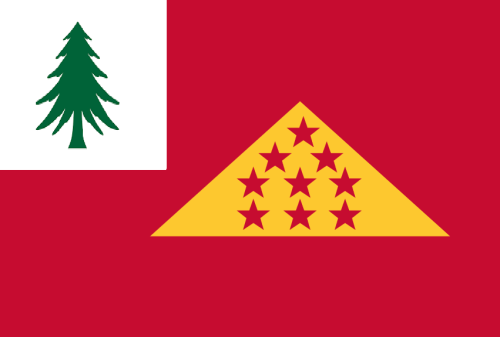 Redesigned all the flags of New England around the idea of them being defaced New England Flags, muc