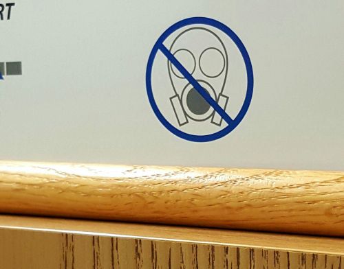 apocalypse-chic:  Apparently the wearing of gas masks is not allowed at Kohls. This is upsetting my 