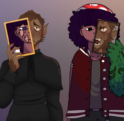 Me And @mauris-in-the-lava-pit Did The Art Trend