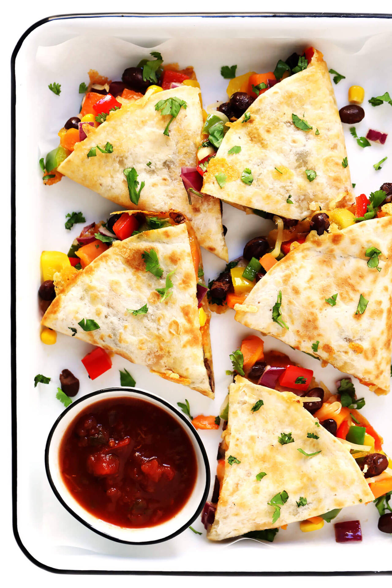 bloggersfood:  Easy Veggie Quesadillas
