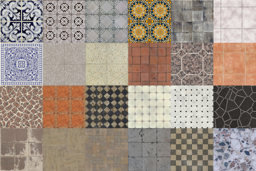 TS4: Floor tile collection by TaTschu24 Swatches- realistic Textures- seamless- Base Game comp.- sho