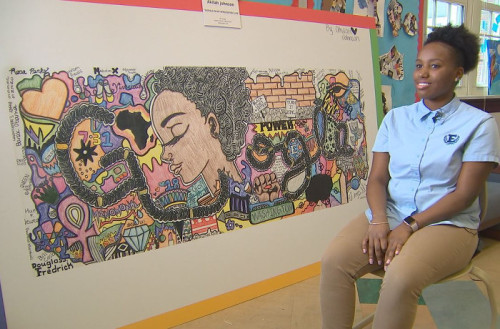 perfectly-indescribable:   superselected:  15-Year-Old Akilah Johnson Wins the ‘Doodle 4 Google’ Contest With Her ‘Afrocentric Life’ Illustration.  IM GLAD SHE WON 🙌🏾🙌🏾🙌🏾🙌🏾🙌🏾🙌🏾🙌🏾 