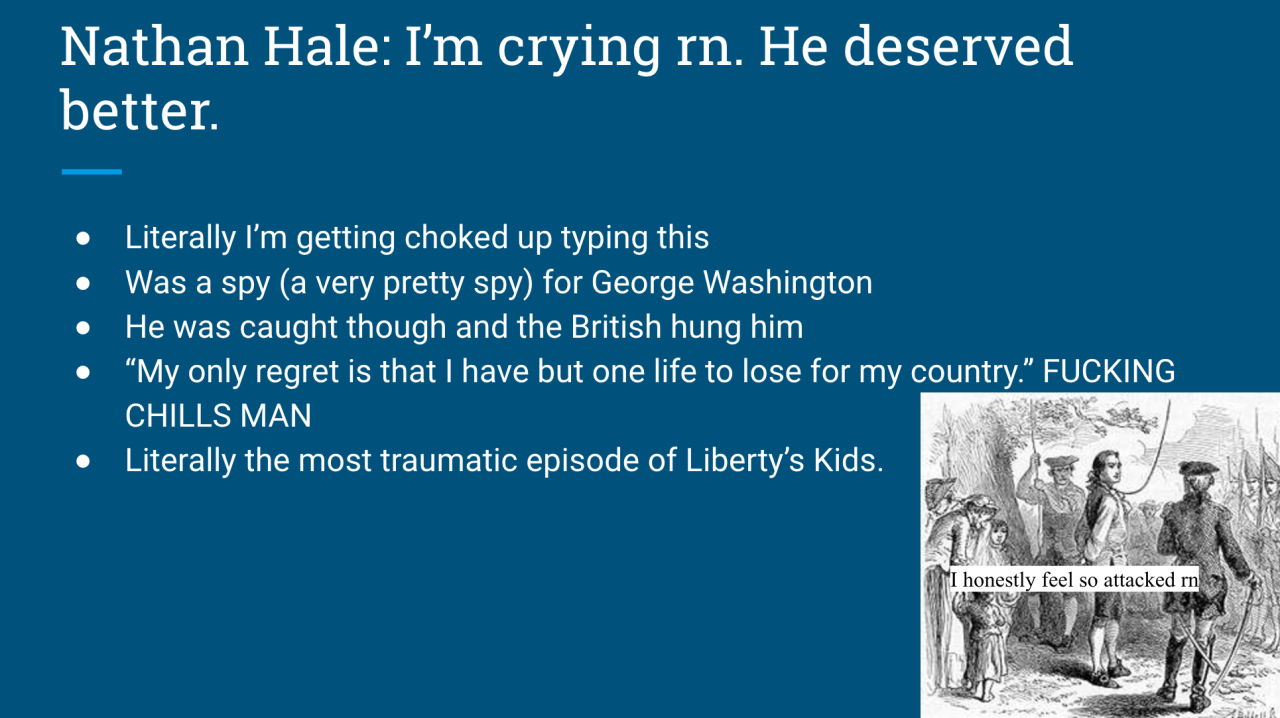 e-pluribusunum: Since my Historical Shitpost powerpoints always seem to make people
