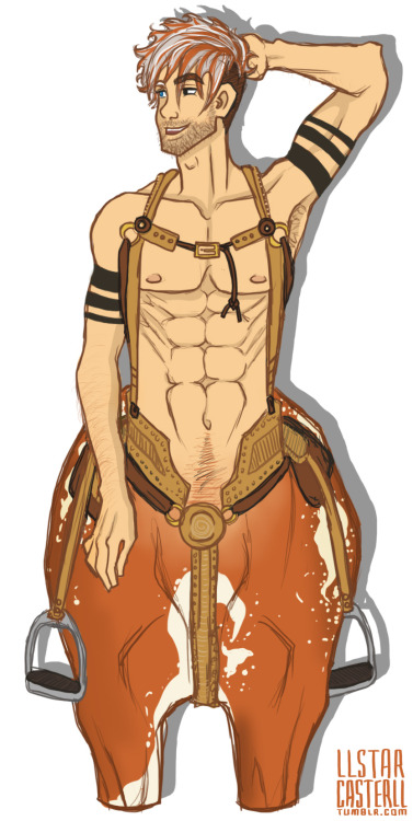 llstarcasterll:scruffy!older!tattooed! aerick for hubedihubbe! ALL HAIL THE CENTAUR QUEEEEN.Aerick -