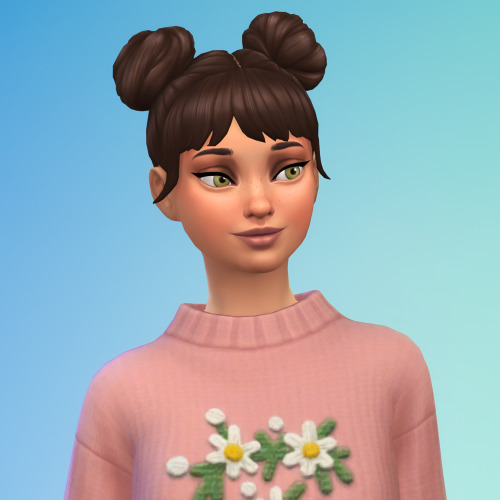 I’ve always played Sims with CC, so, I wanted to challenge myself and create my main sim witho