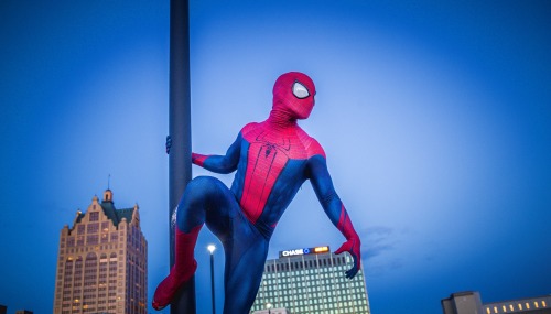 superheroesincolor:  ”Wanted to submit my work for your blog! Amazing Spider-Man in Milwaukee, WI”  [ Follow SuperheroesInColor on facebook / twitter / tumblr ]  