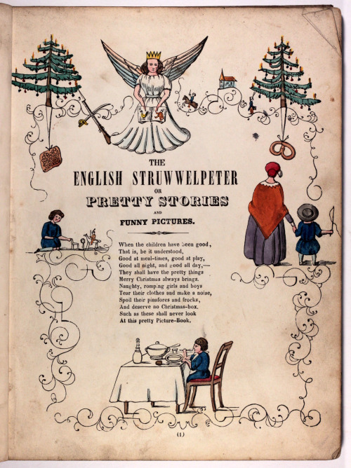 Struwwelpeter Heinrich Hoffman Early English Edition c1860 