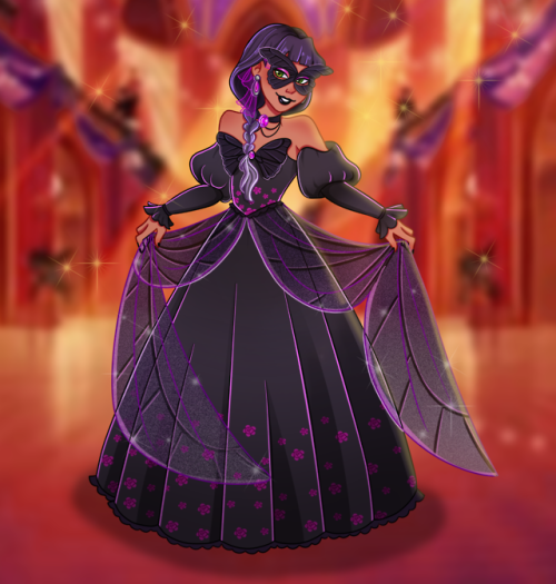 Pandora’s masquerade outfit! Its’s supposed to be a black butterfly&hellip;Background is from The Ar