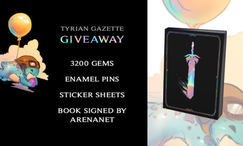gw2collective:Tyrian Gazette: 3200 Gem & Signed Book Giveaway>> Gleam Giveaway Link: https
