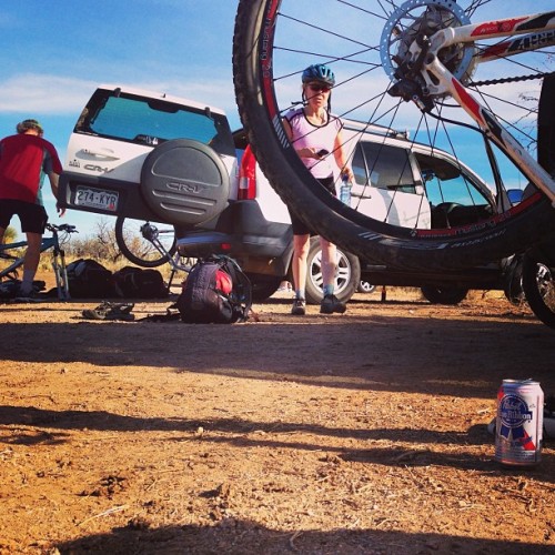 mikesride: Tailgating after a great ride on the 24hrs of Old Pueblo course at Willow Springs near Or