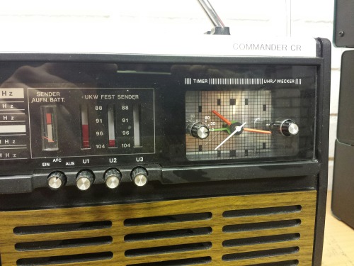 Blaupunkt Commander CR Typ 7656091 Alarm Clock Cassette Radio, 1970s(?). I could not find a single r