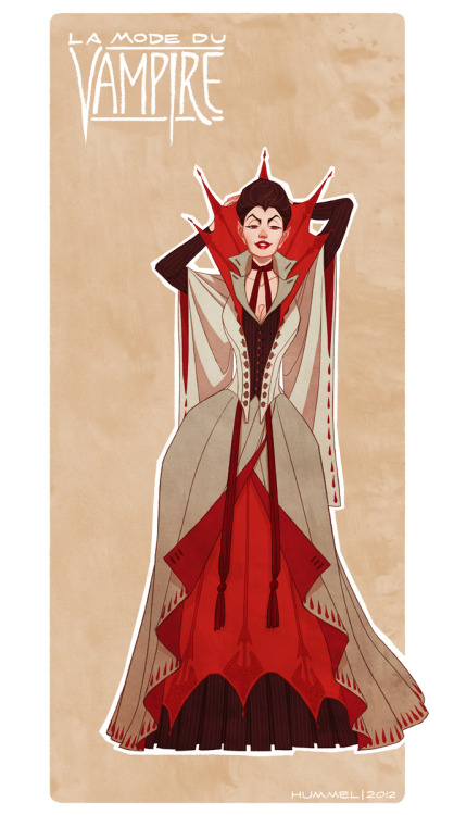 agrownupgeekgirl: Monster inspired 19th century fashion plates by shoomlah.deviantart.co