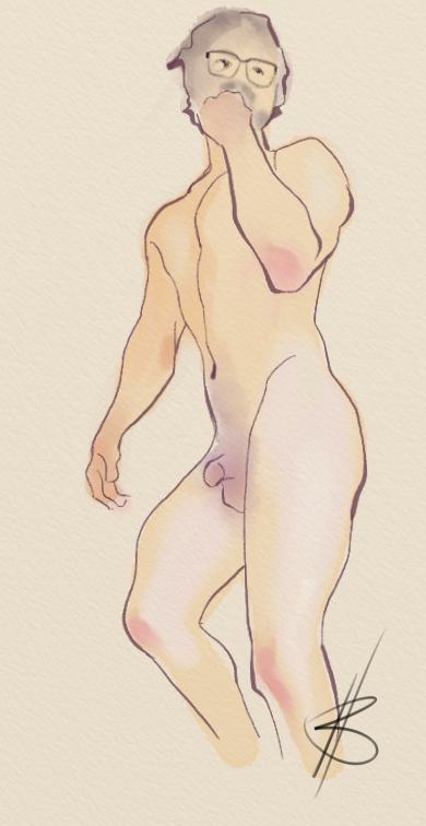 malenagerie:  Watercolour studies Model: miltonsaintmaloI´m open for commissions,
