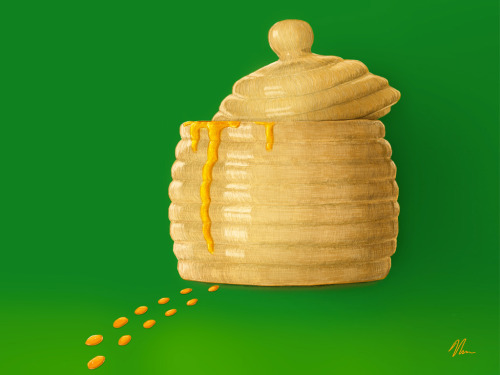 My "Dip Into The Honey Jar" Drawingmade WithPaper
