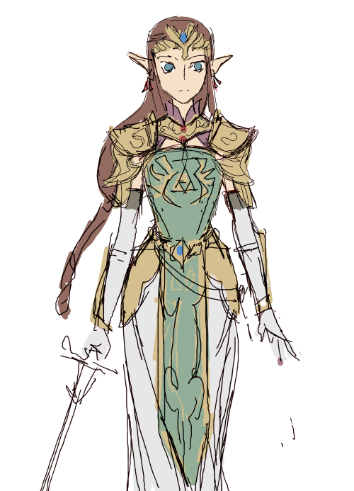 alderion-al:  I was thinking about drawing some Zelda TP vs Zelda HW drawings but in the process of designing an armor for Zelda TP I faced one of my problems…I can’t choose the best one and I’m not good at armors! Therefore I decided to discard