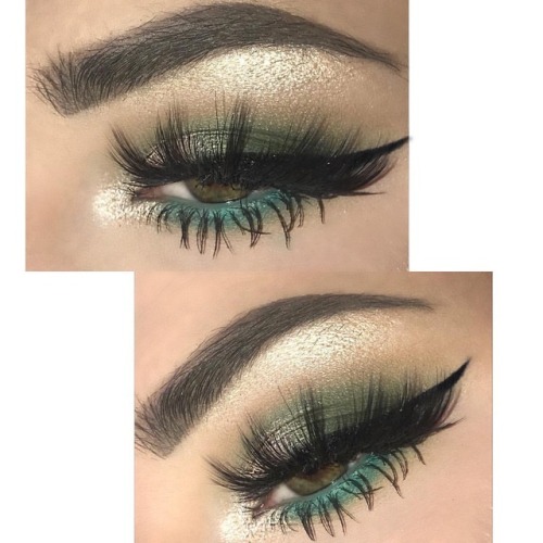 GREEN&TEAL•Follow @xxtiffanybeauty for more!•Hey loveliessss ☺️ I hope everyone had a great 4th 