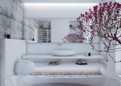 homedesigning:  Bathroom Bonsai