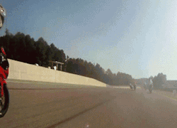 racecafe:  sportbike:  Front brake…uhhh, safe to say it works a little too good.   Oh my.  Wowwww&hellip;