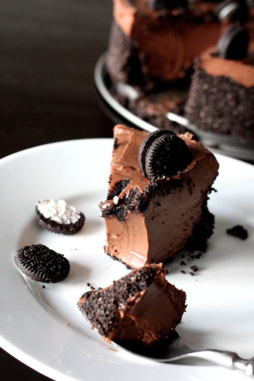  Eggless, No Bake, BUTTERLESS Chocolate Oreo Cheesecake 