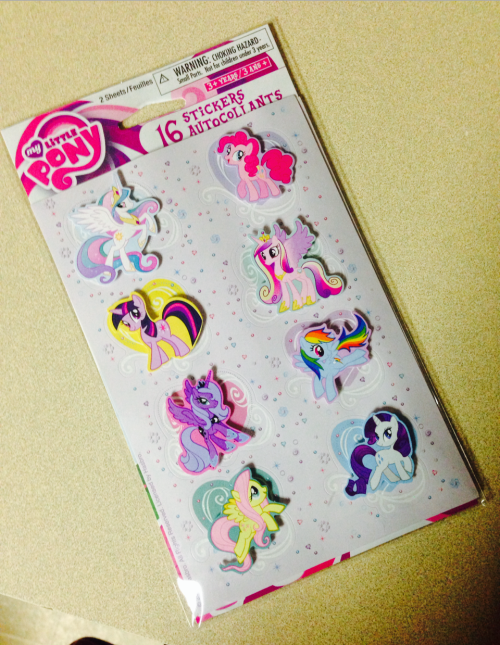 look at these coolio pony stickers i got.