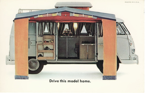 DDB, advertising postcards for VW transporter, 1960s. Volkswagen of America. Source