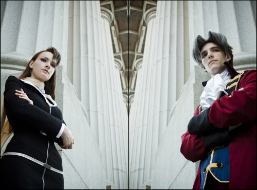 vilyacosplay:Young Mia Fey: VilyaYoung Miles Edgeworth: ColonelTavingtonPhoenix Wright: Ace Attorney