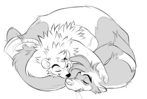 mcmadmissile:  Charmsey drew Jake as a hedgehog, meaning I was morally obligated to turn Dana into a ferret and doodle em SMOOCHIN. Tiny mammal otp y'all.  