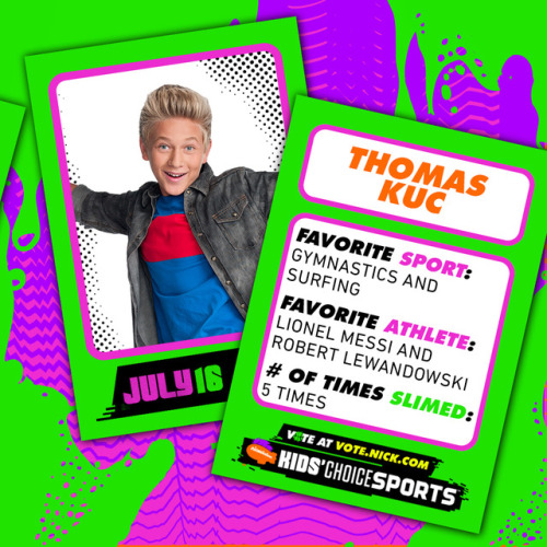 Don’t miss the most slime-tastic sports event of the year: Kids’ Choice Sports airs tonight at 8pm/7