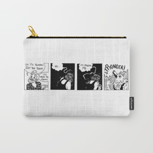 Thank you @society6 for giving me the opportunity to turn this comic about my period into a pouch fo