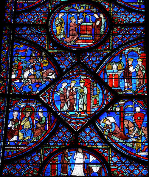 Stained glass windows from Chartres Cathedral, c. 1325