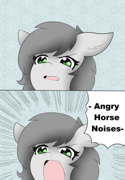 askbreejetpaw: Angery Horse YCH ! This is