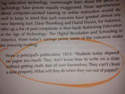 velvetant:  A Principal in 1815, condemning the limitations of ‘modern technology 