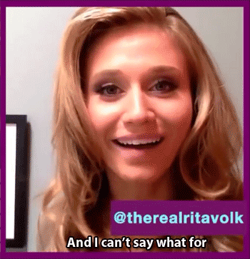 ritavolkingit:  secret-monkey:  current sexuality:  Rita wiggling her eyebrows (if