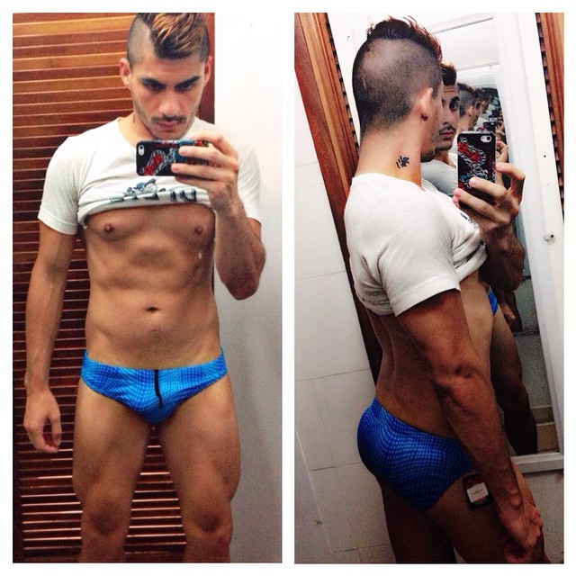 tightgearguys:  mmm mm bulging good