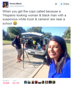 destinyrush:  If you are not white in America, they’re going to criminalize you even though you’re actually a news reporter and carry expensive equipment.  