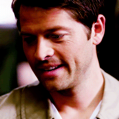 spn-ruined-my-life:  cas looks so proud of himself the little baby. 